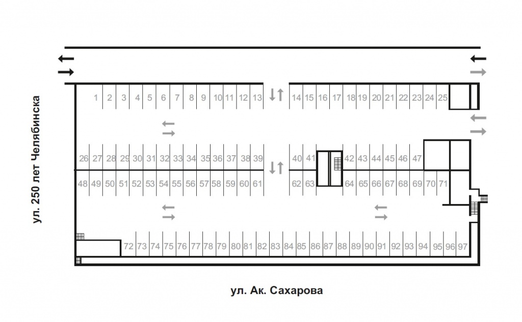 Парковка открытая план