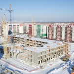Многие обратили внимание, что в Вишнёвой Горке уже виднеется здание нашей будущей школы!